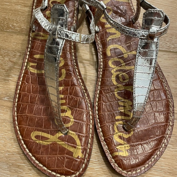 Sam Edelman silver sandals size 8 - Picture 3 of 3